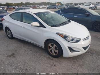  Salvage Hyundai ELANTRA