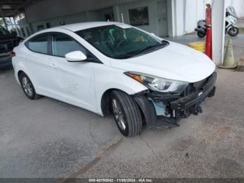  Salvage Hyundai ELANTRA