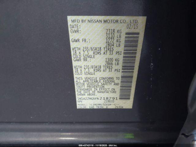 Nissan Murano Sl Image 15