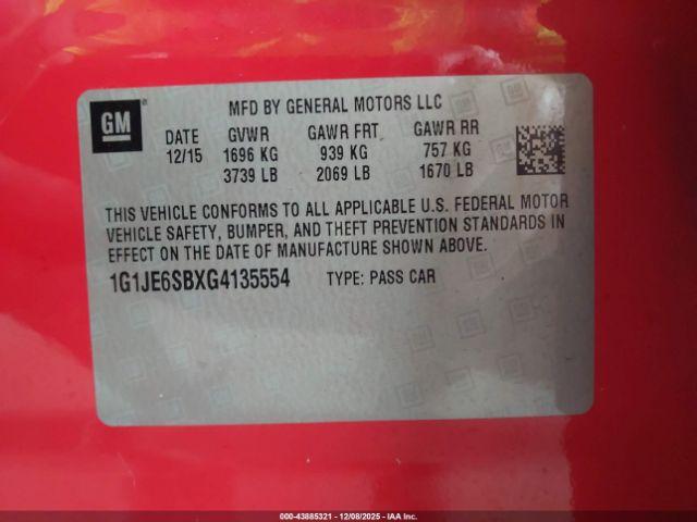 Chevrolet Sonic Ltz Auto Image 5