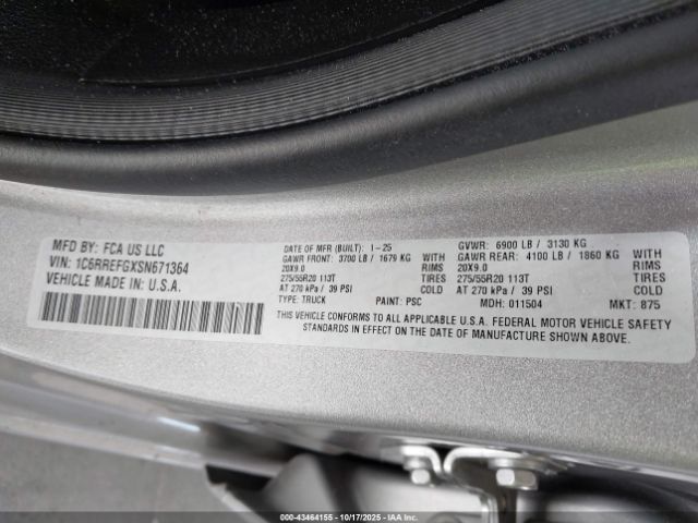 Ram 1500 Big Horn  4x2 5'7 Box Image 7