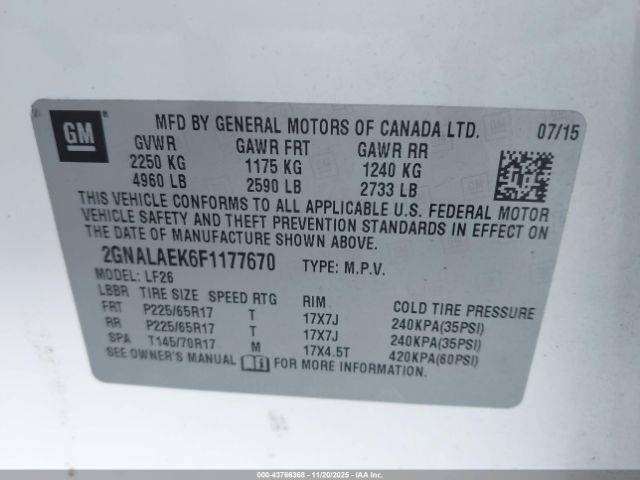 Chevrolet Equinox Ls Image 8