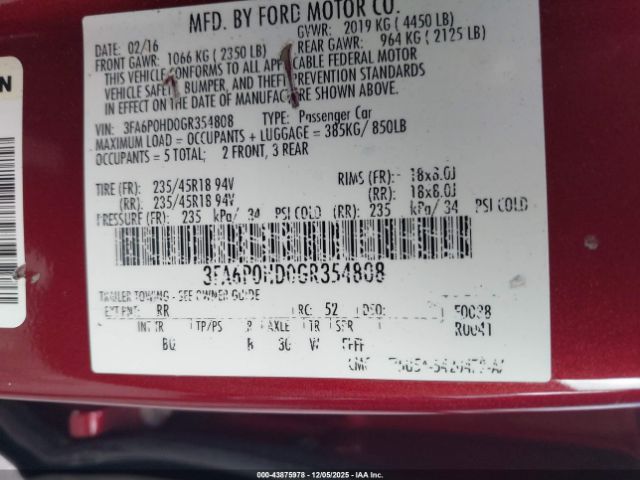 Ford Fusion Se Image 6