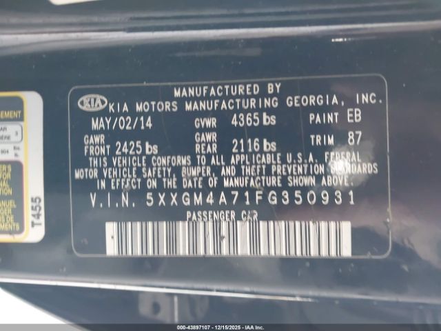 Kia Optima Lx Image 16