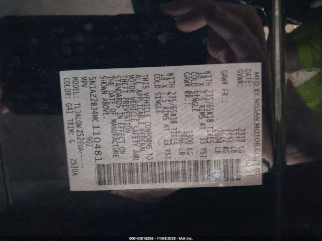 Nissan Murano Sv Fwd Image 7