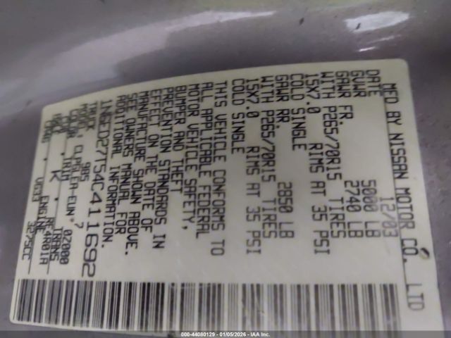 Nissan Frontier Xe-v6 Image 11