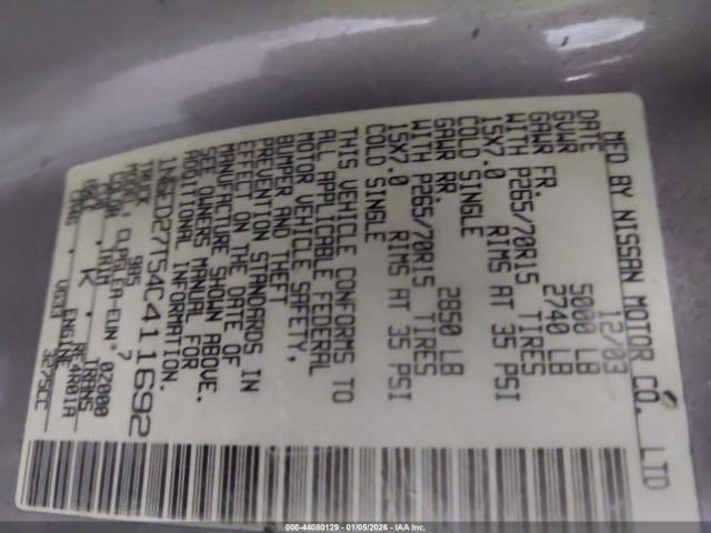 Nissan Frontier Xe-v6 Image 11