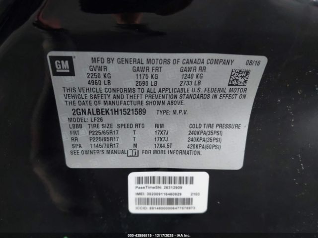 Chevrolet Equinox Ls Image 16