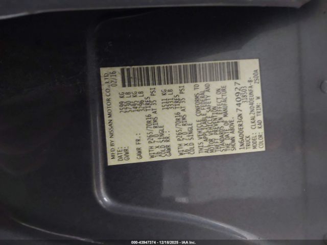 Nissan Frontier Sv Image 5