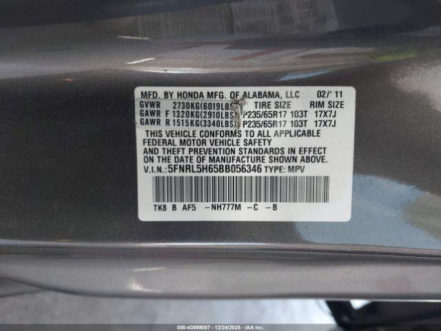 Honda Odyssey Ex-l Image 13