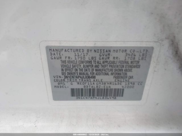 Nissan Versa 1.6 Sv Image 10