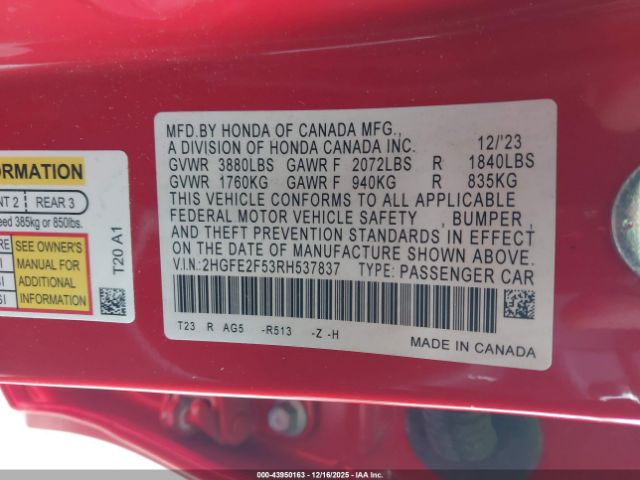 Honda Civic Sport Image 8