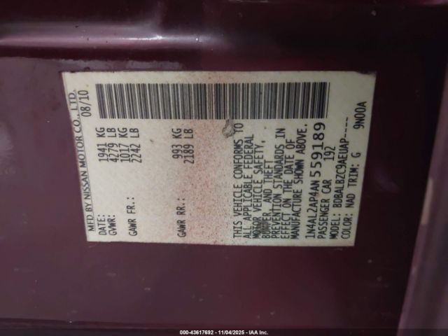 Nissan Altima 2.5 S Image 12